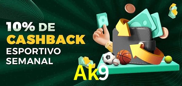 10% de bônus de cashback na Ak9